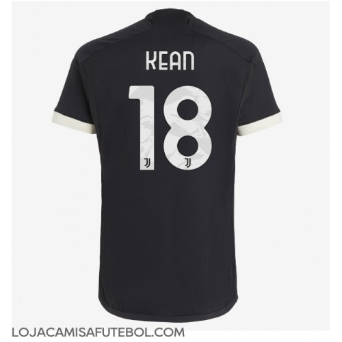Camisa de Futebol Juventus Moise Kean #18 Equipamento Alternativo 2023-24 Manga Curta